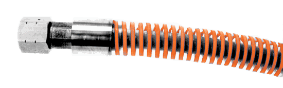 28612系列热塑性软管 -  44,000 PSI MAX  -  5/16“（8mm）ID  -  7/8”T型末端 -  25'（7.6M）